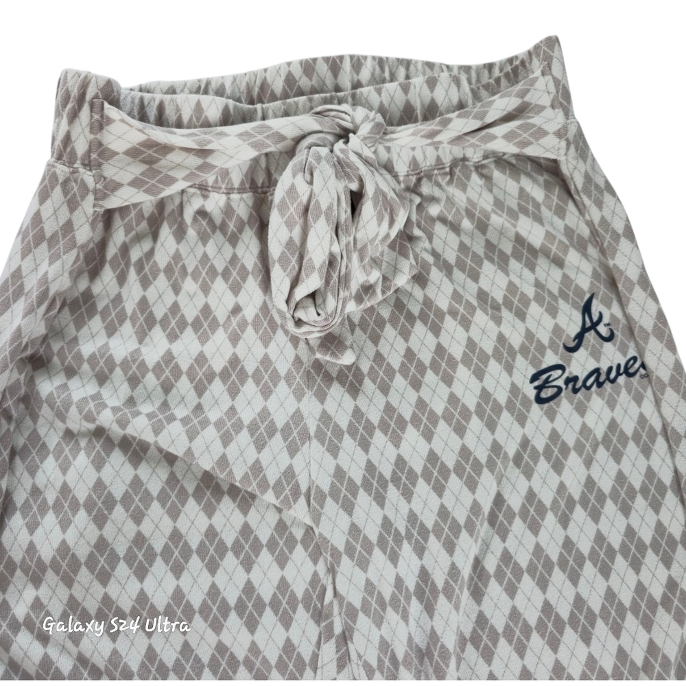 MLB Gray Diamond Pattern PJ Set - Picture 4 of 9